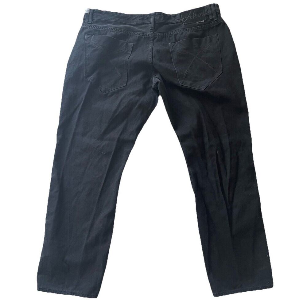 RARE AKOO BLACK DENIM JEANS SIZE 44 X 33 100%AUTHENTIC 98011 $250 - Picture 2 of 7